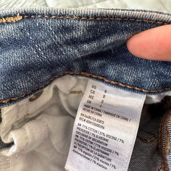 American eagle denim shorts size 0 - Picture 2 of 5